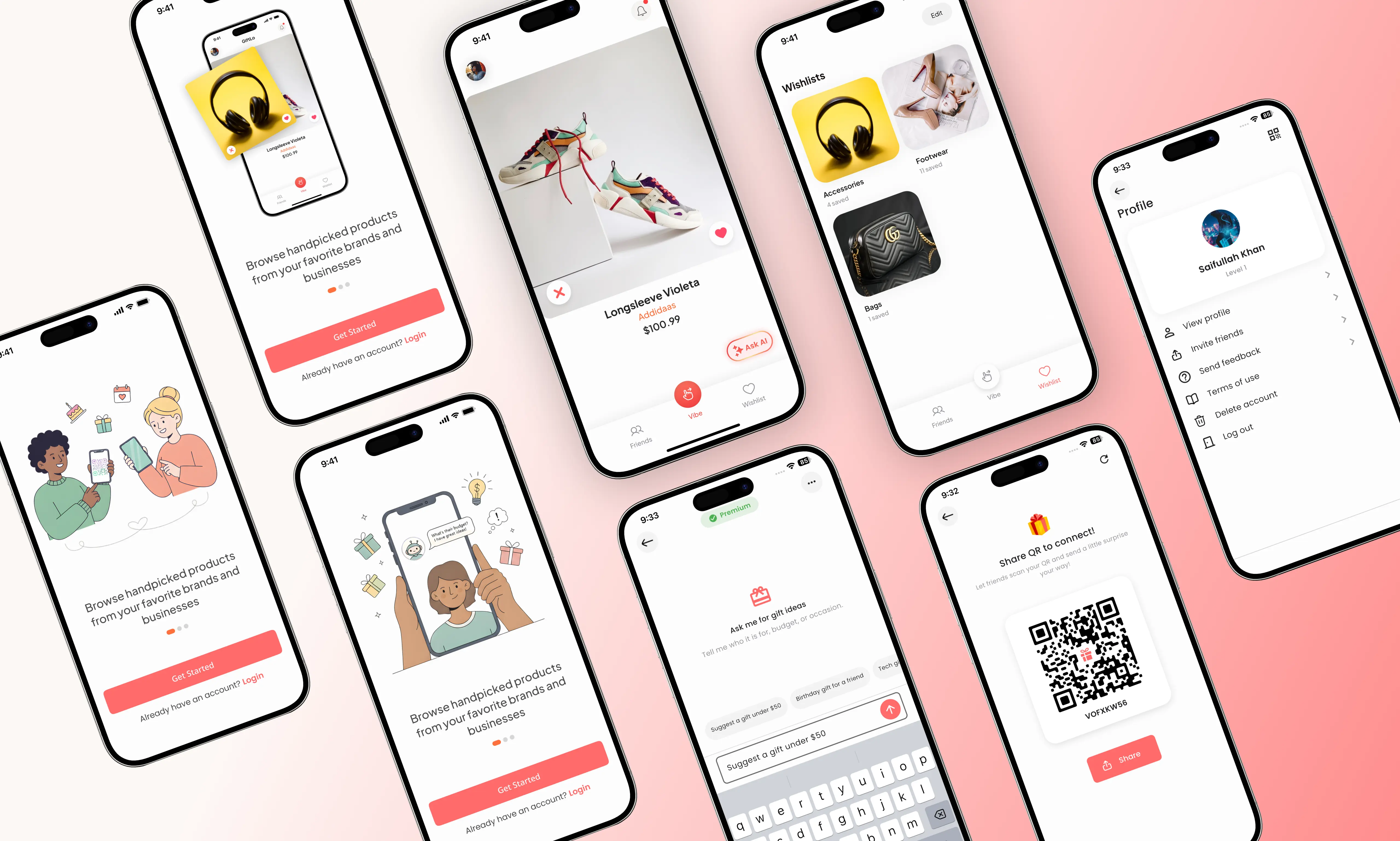 Giftlo App Mockup
